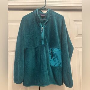 Patagonia Women’s Re-Tool Re Tool 1/2 Zip Pullover XL Emerald Dark Green Soft